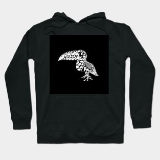 toucan in black landscape ecopop Hoodie